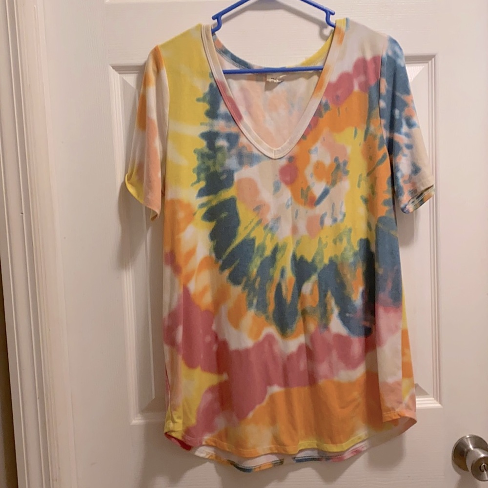 Bibi tie-dye v-neck top